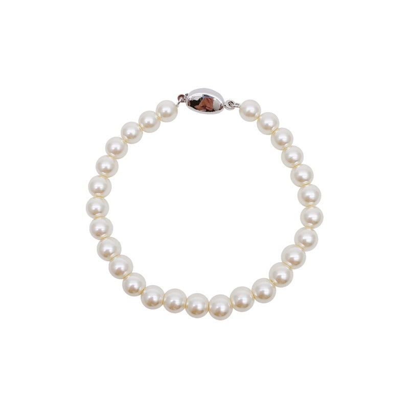 Wholesale Pearl Silver Bracelet  Light Luxury  Bracelet