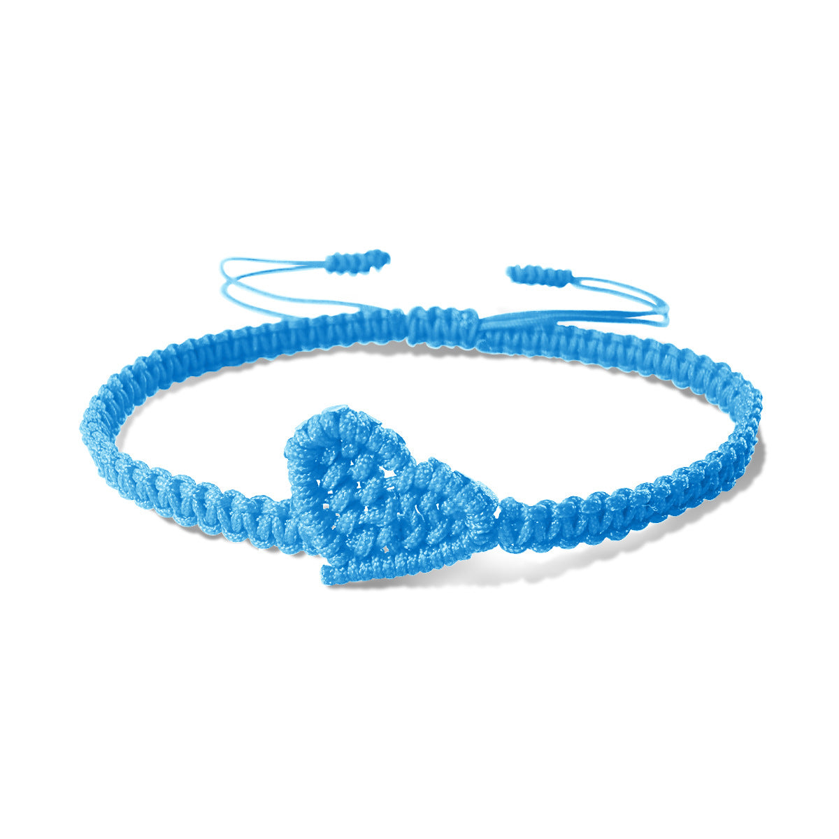 Wholesale Black Rope Handmade Woven Couple Bracelet Love Heart Design Jewelry Accessory For Valentine S Or Friendship Gift