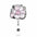 Wholesale Pink Halloween Acrylic Retractable Clip Badge Keychain