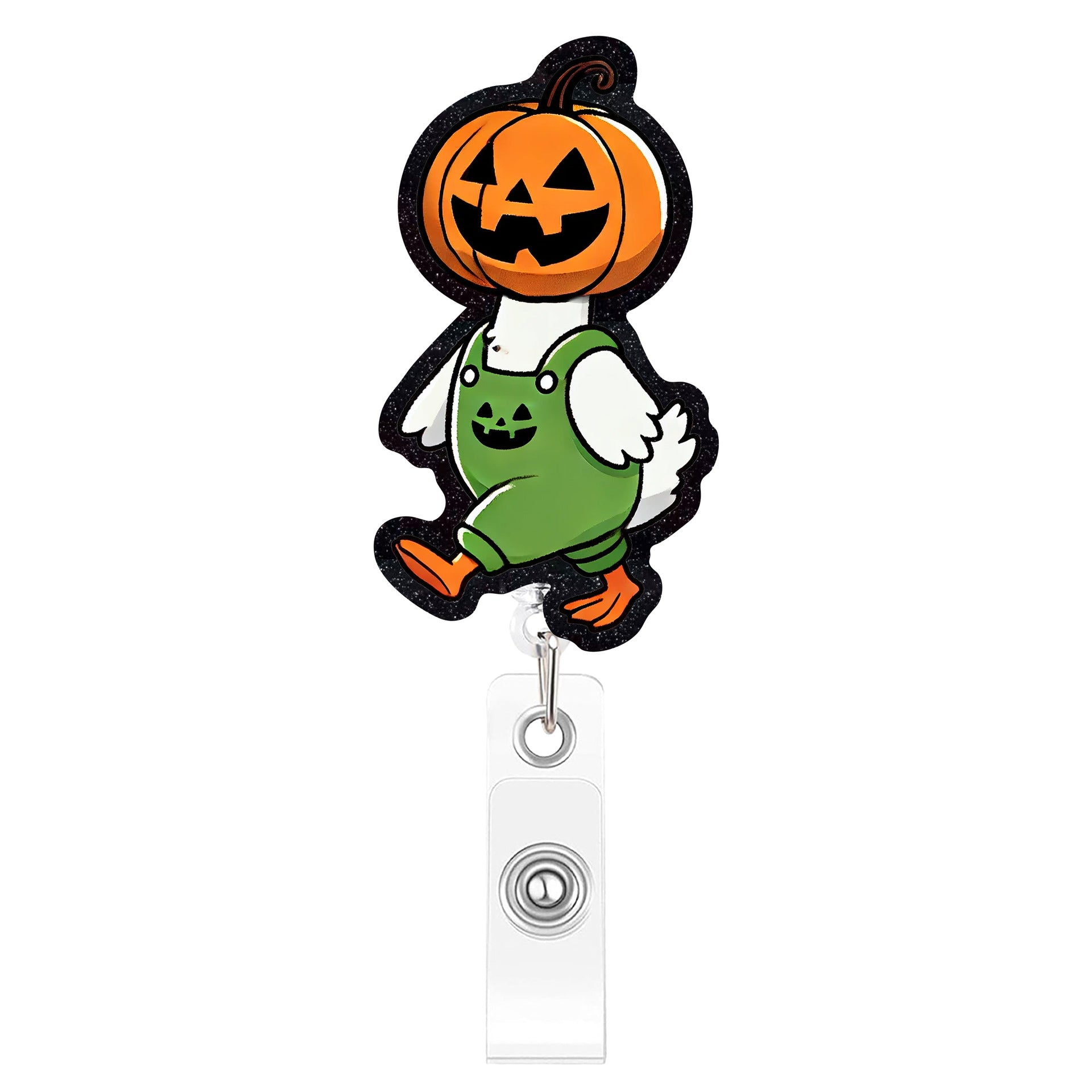 Wholesale Plastic  Badge Reels with Silly Goose Design,  Retractable Id Badge Holders,  Fun Party Accessory