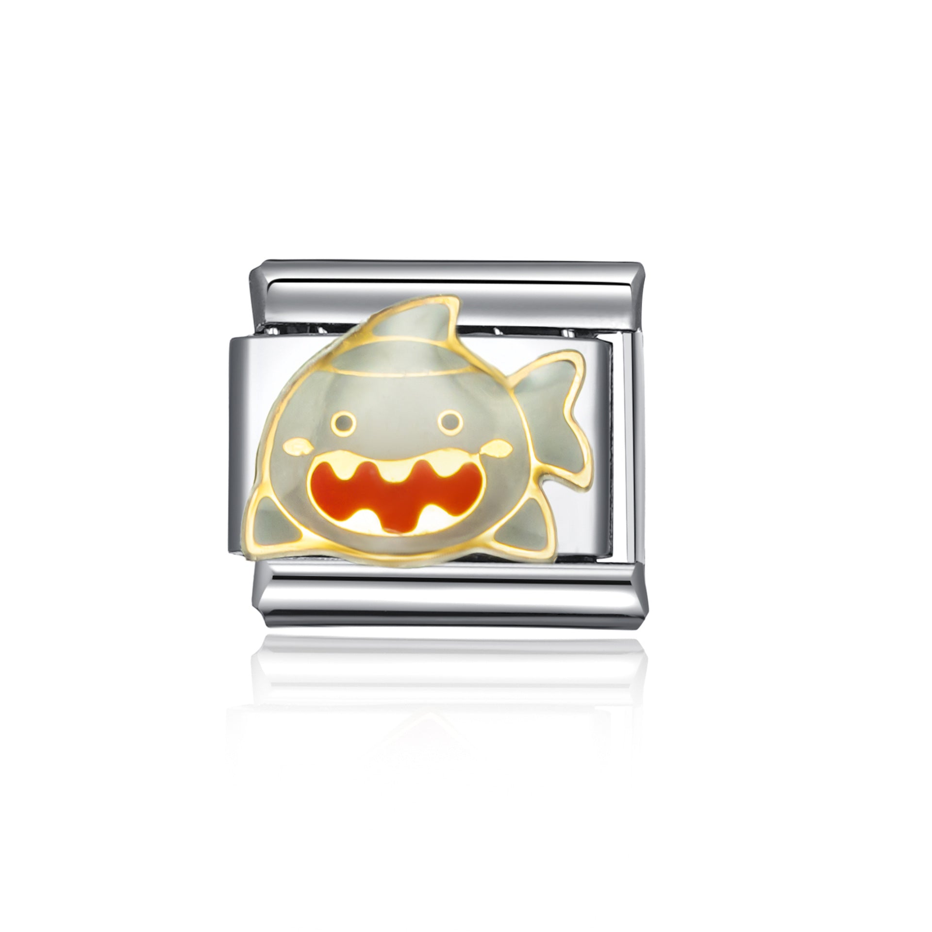 Wholesale Italian Charm Bracelet 9mm DIY Splicing Letter Festoon Stainless Steel Composable Bracelet