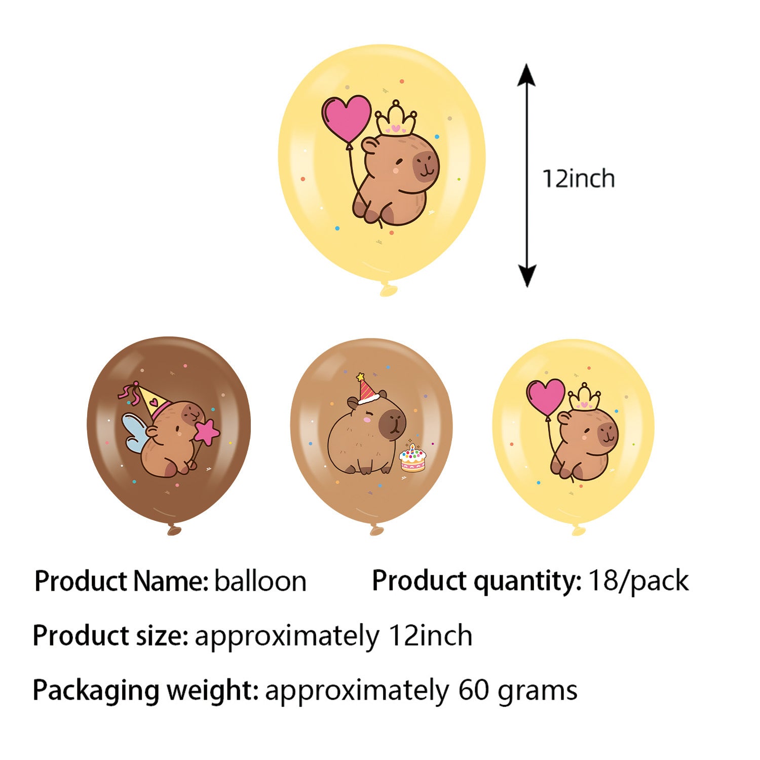 Wholesale Capybara Capybara themed birthday party tableware decorations first birthday gift layout paper plate banner pennant