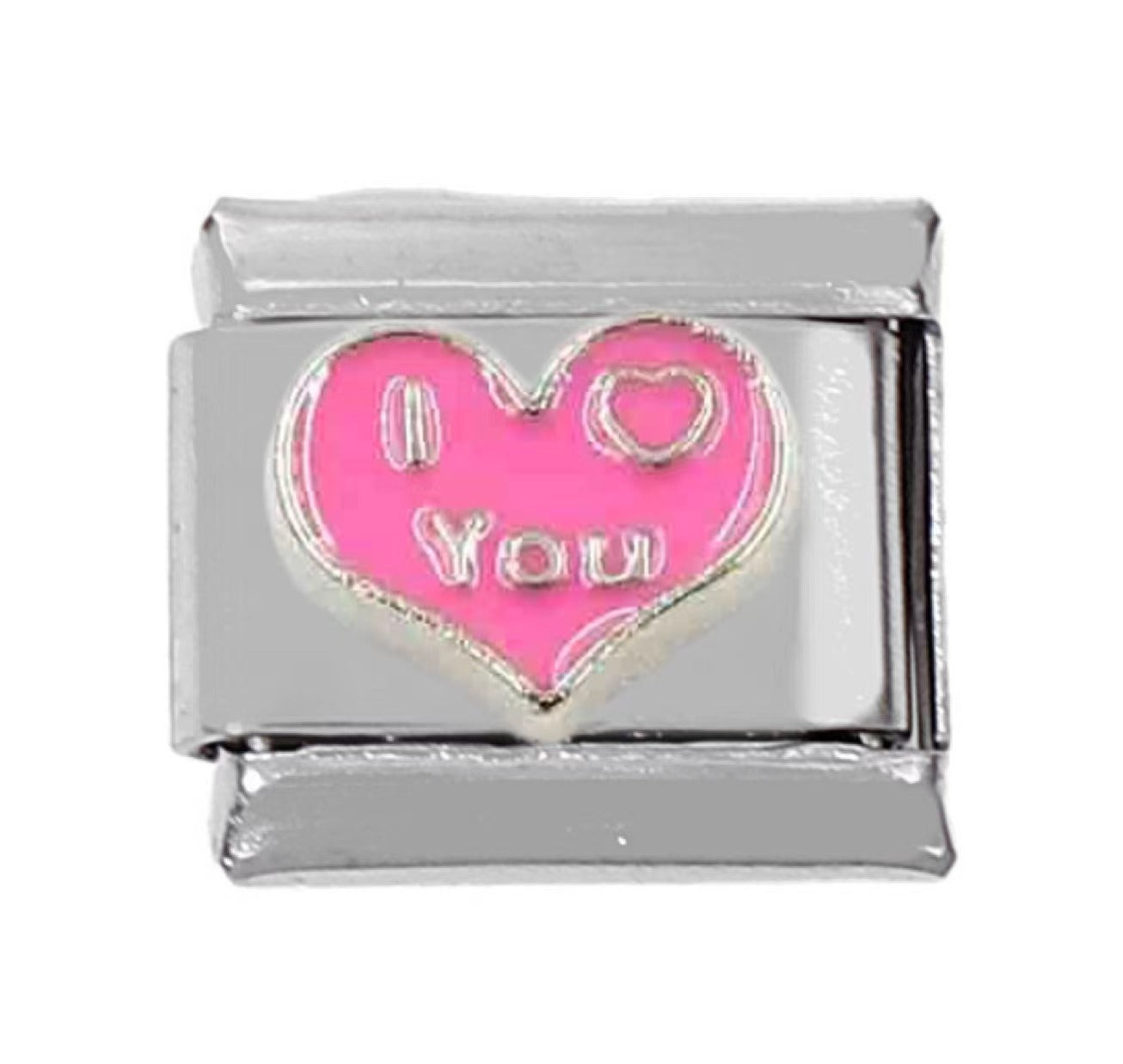 Wholesale 5pcs Italian Charm Bracelet Charm Module Stainless Steel Bow Love Bracelet 9mm DIY Pattern Free Stitching Detachable Composable Bracelet ACC-BT-DaLiang012