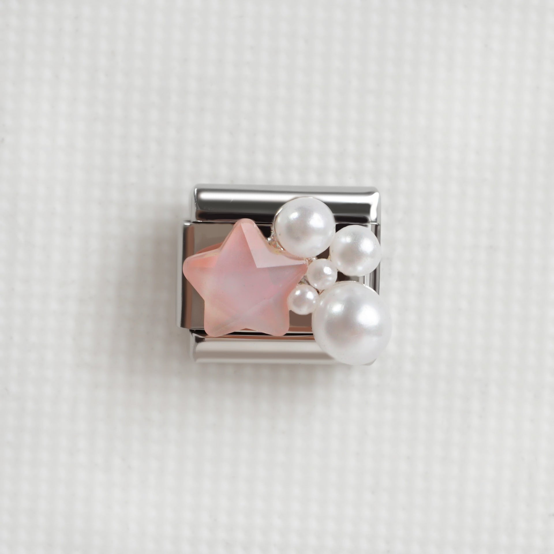 Wholesale 5pcs/pack Makeup &  Accessories Enamel Italian Charms Single Section Creative Stainless Steel Composable Bracelet