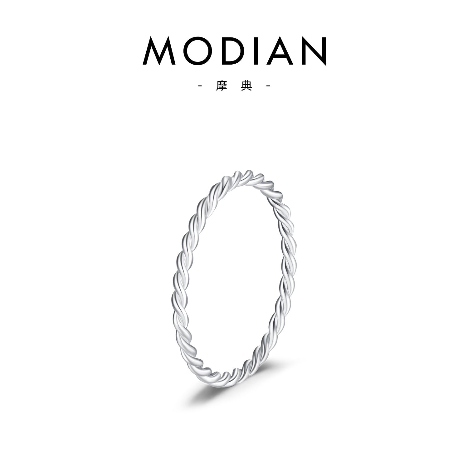 Wholesale S925 Sterling Silver Ring Twisted Fine Ring ACC-RS-MoDian011