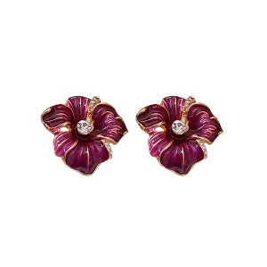 Wholesale Diamond Flower Earrings