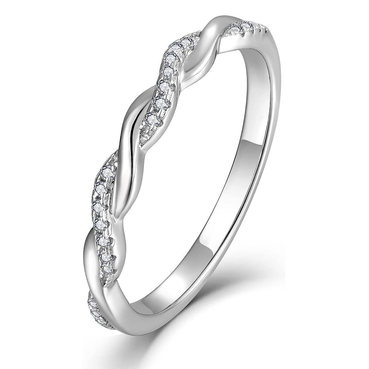 Wholesale s925 Sterling Silver Twist Ring