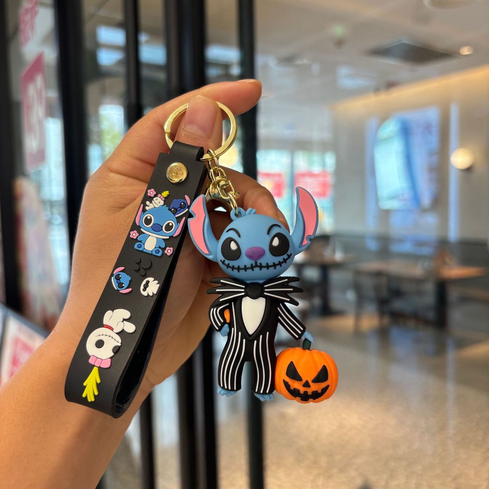 Wholesale  Keychain Cute PVC Car Key Ring Decorative Accessory Gift