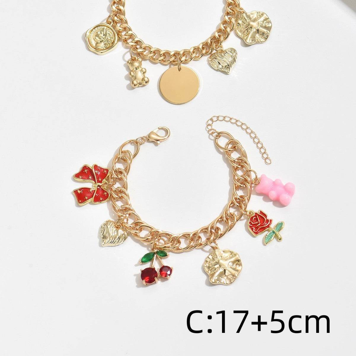Wholesale Alloy Punk Hip-Hop Creative Bracelet Set