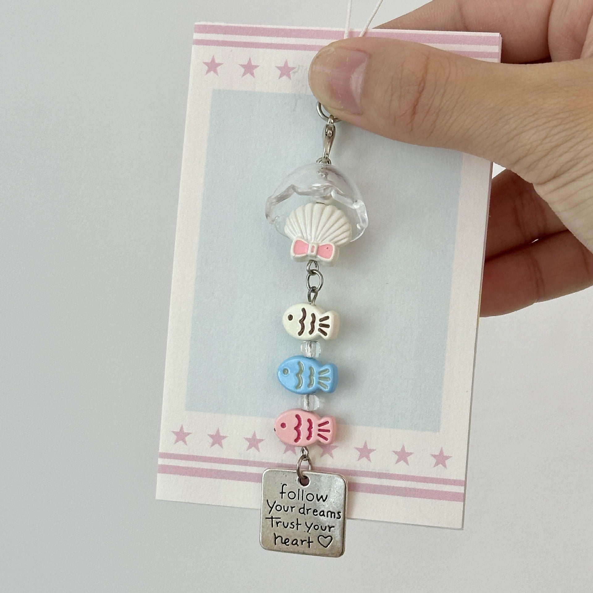 Wholesale Fish Wind Bell  Lanyard Keychain