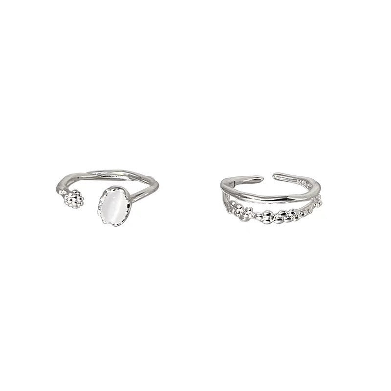 Wholesale Stylish Women Flower Ring Zinc Alloy Open Adjustable Textured Jewelry Accessory For Resale
