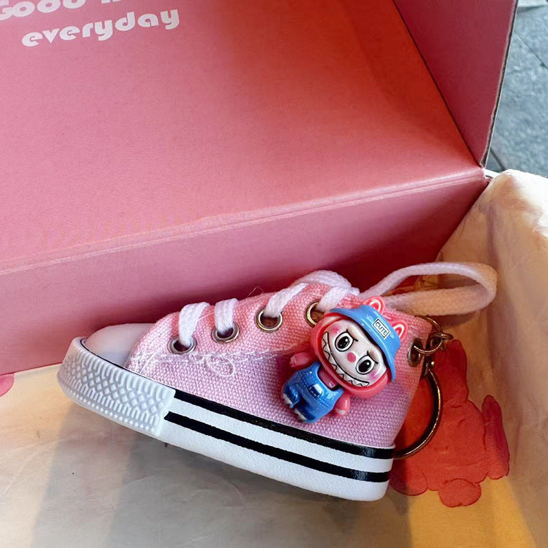 Wholesale Canvas Shoes Keychain Cartoon Little Monster Keychains ACCVIP