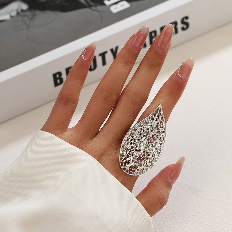 Wholesale  Asymmetrical Winding Pearl Open Ring