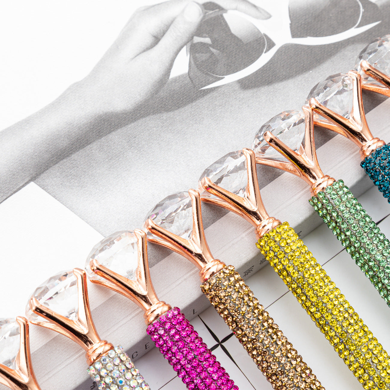 Wholesale Large diamond ballpoint pen  crystal diamond pen