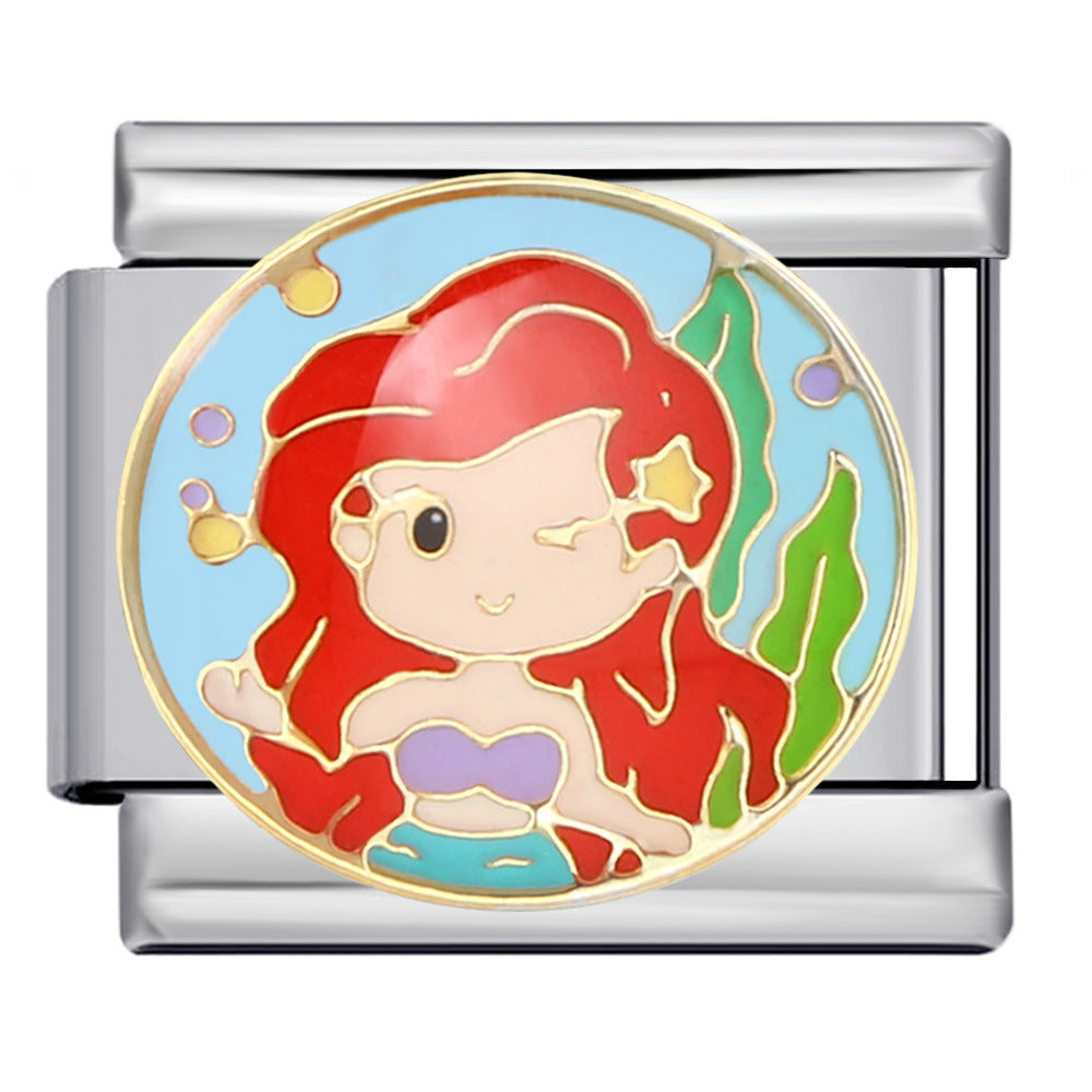 Wholesale Italian Charm Bracelet Cute cartoon character   Stainless Steel Composable Bracelet