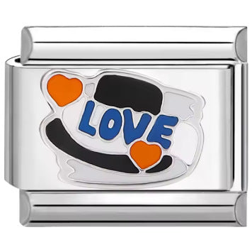 Wholesale Italian Charm Bracelet 9mm DIY Splicing Cute English Stainless Steel Composable Bracelet