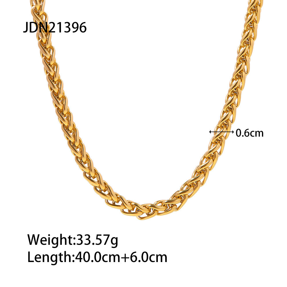 Wholesale 18K Gold Plated Stainless Steel Bracelet Necklaces ACC-BT-JD008