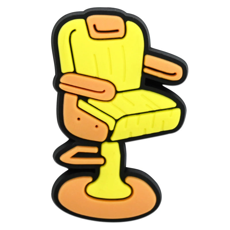 Wholesale Random 100pcs  salon-style clogs PVC Soft Rubber Shoe Buckle Decoration