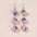 Wholesale US National Day Independence Day US Flag Printing Round Wooden Earrings