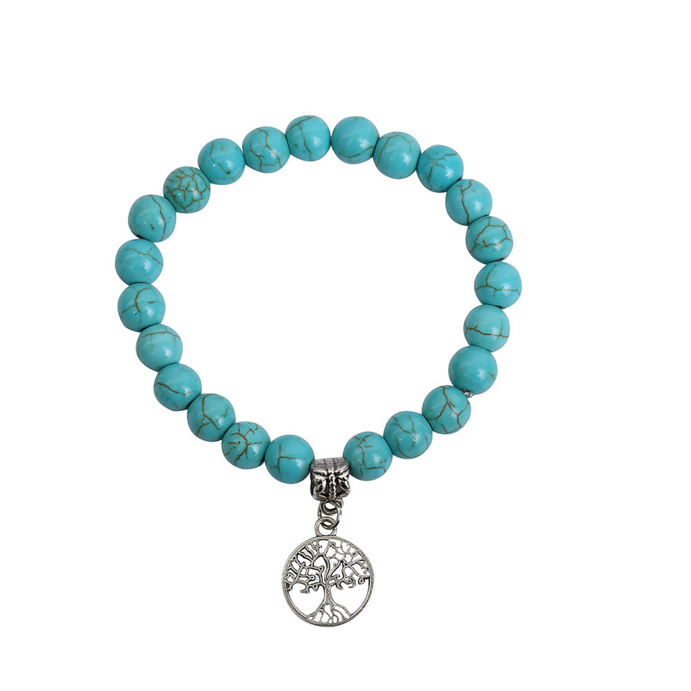 Wholesale Bohemian Turquoise Beaded Bracelet Set for Women,  Fashion Jewelry Accessory Gift