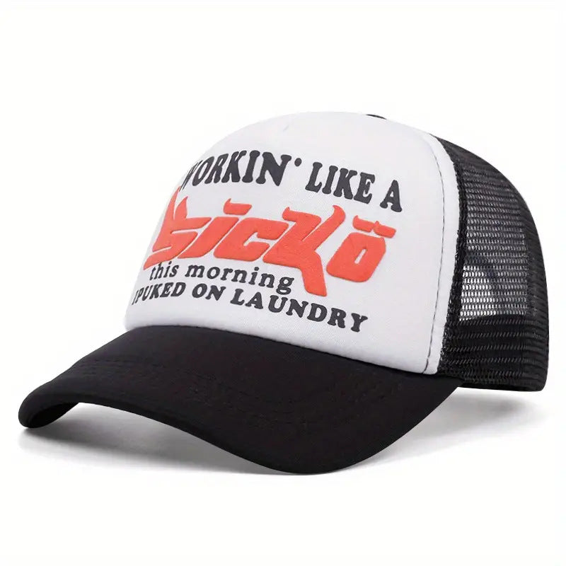 Wholesale Trendy Mesh Baseball Cap Foam Sponge Adjustable Curved Brim Breathable Sun Protection Hat For Resale