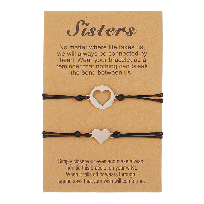 Wholesale Stainless Steel Horse Bracelet Mother's Day Set