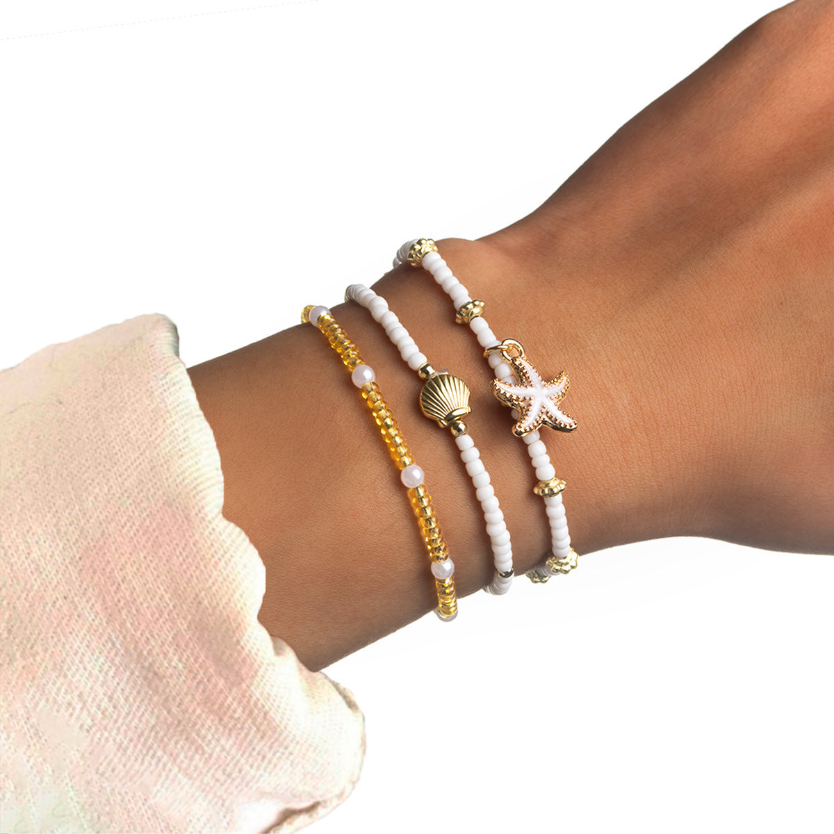 Wholesale  Bohemian Ocean Style Alloy Starfish  Anklets