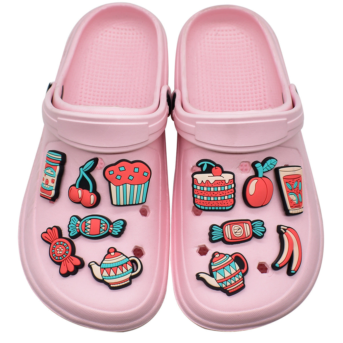 Wholesale Random 100pcs Cartoon PVC Soft Rubber Shoe Buckle Decoration ACC-SC-RYY070