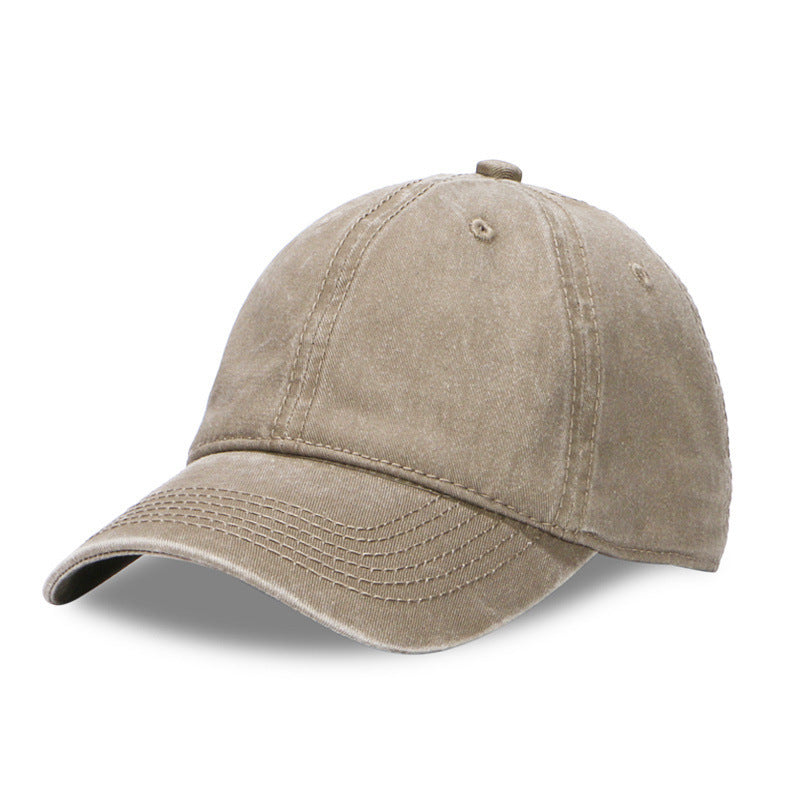 Wholesale Fashion Washed Cotton Baseball Cap Solid Color Adjustable Men S Sun Hat Casual Everyday Wear