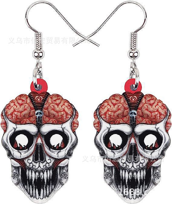 Wholesale  Beautiful Sugar Skull Head Earrings
