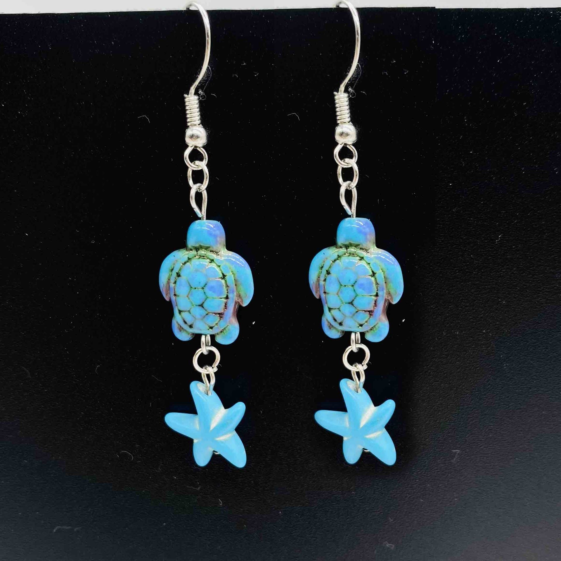 Wholesale Bohemian Style Turquoise Love Earrings