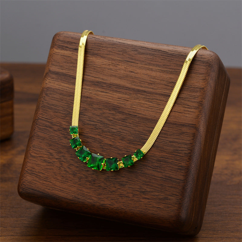 Wholesale Titanium Steel Luxury Necklace ACC-NE-Quanx003