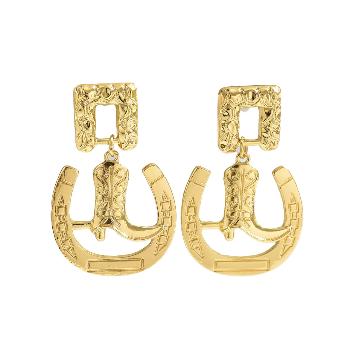 Wholesale Boots Horseshoe Alloy Earrings ACC-ES-BaSha004