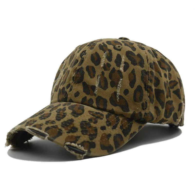 Wholesale   Leopard Print Baseball Cap  Eaves Fashionable Hat