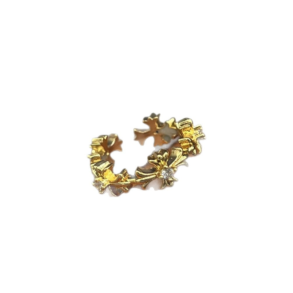 Wholesale Vintage open diamond geometric ring