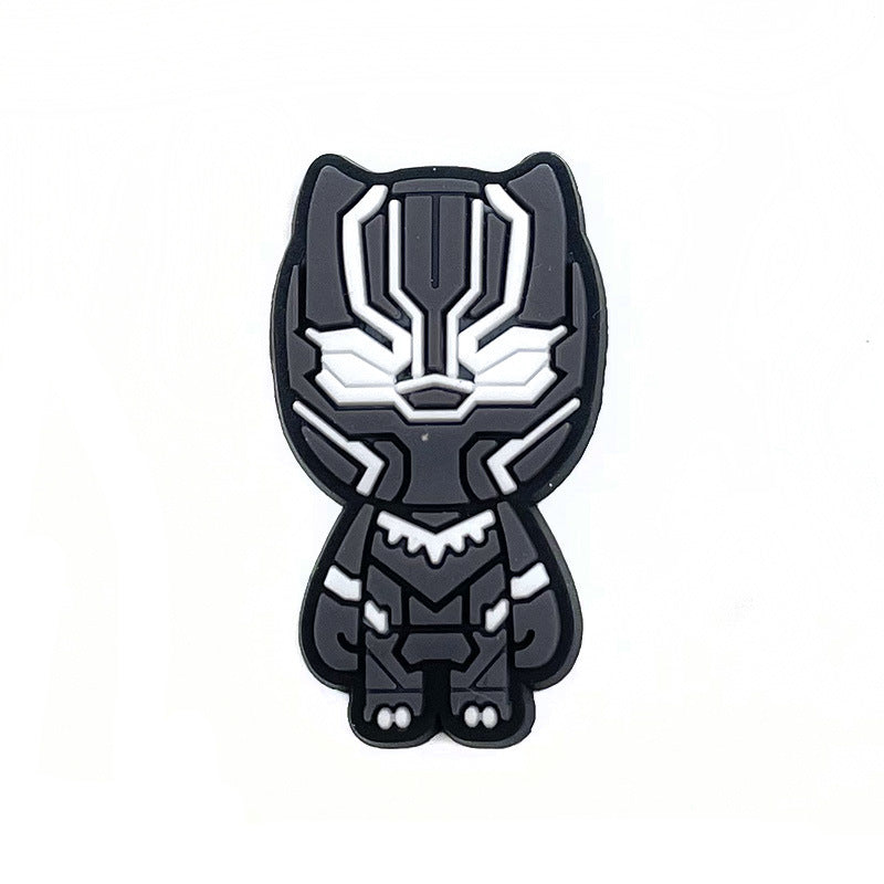 Wholesale 10pcs Soft rubber superhero cartoon Charms