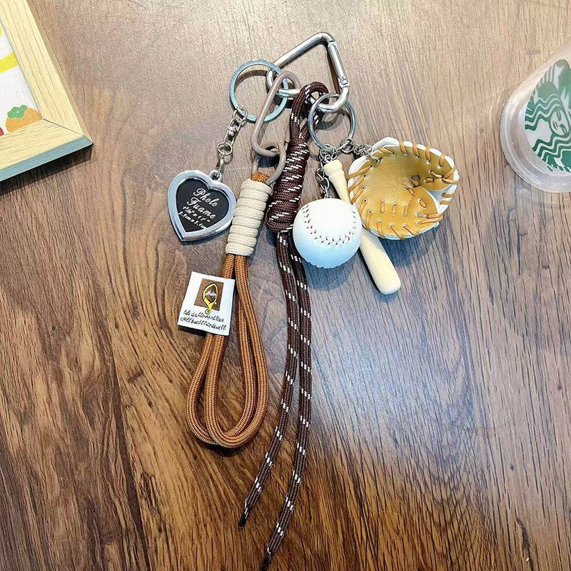 Wholesale Acrylic Tennis Tassel Keychain - Trendy Car Key Accessory for Everyday Use