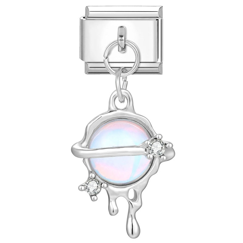 Wholesale Italian Charm Bracelet 9mm DIY Splicing Cute Pendant Stainless Steel Composable Bracelet