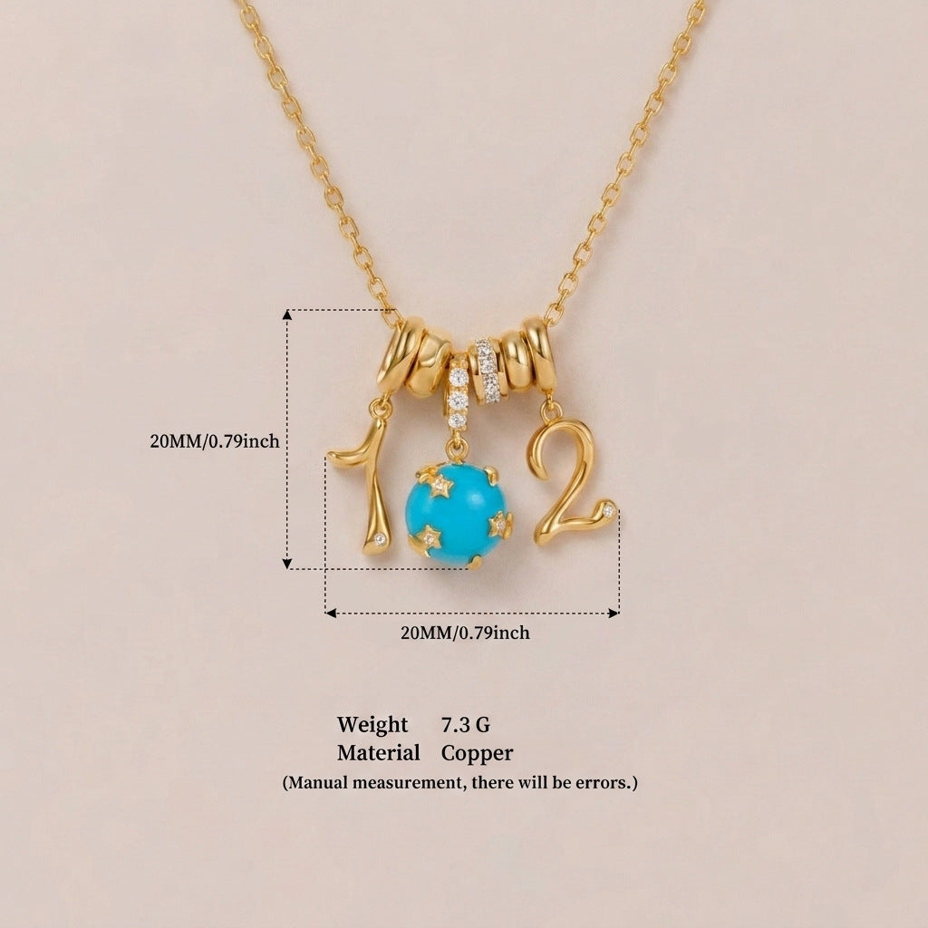 Wholesale Chic Multi Pendant Collarbone Necklace Copper Zircon Jewelry Accessory Boutique Resale Gift