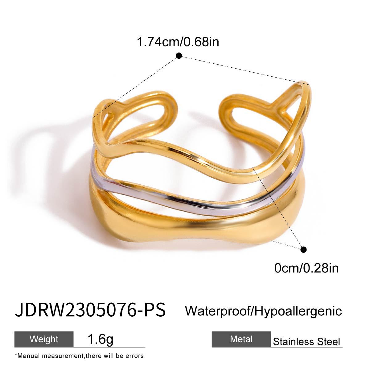 Wholesale Color matching ring stainless steel  non-fading jewelry