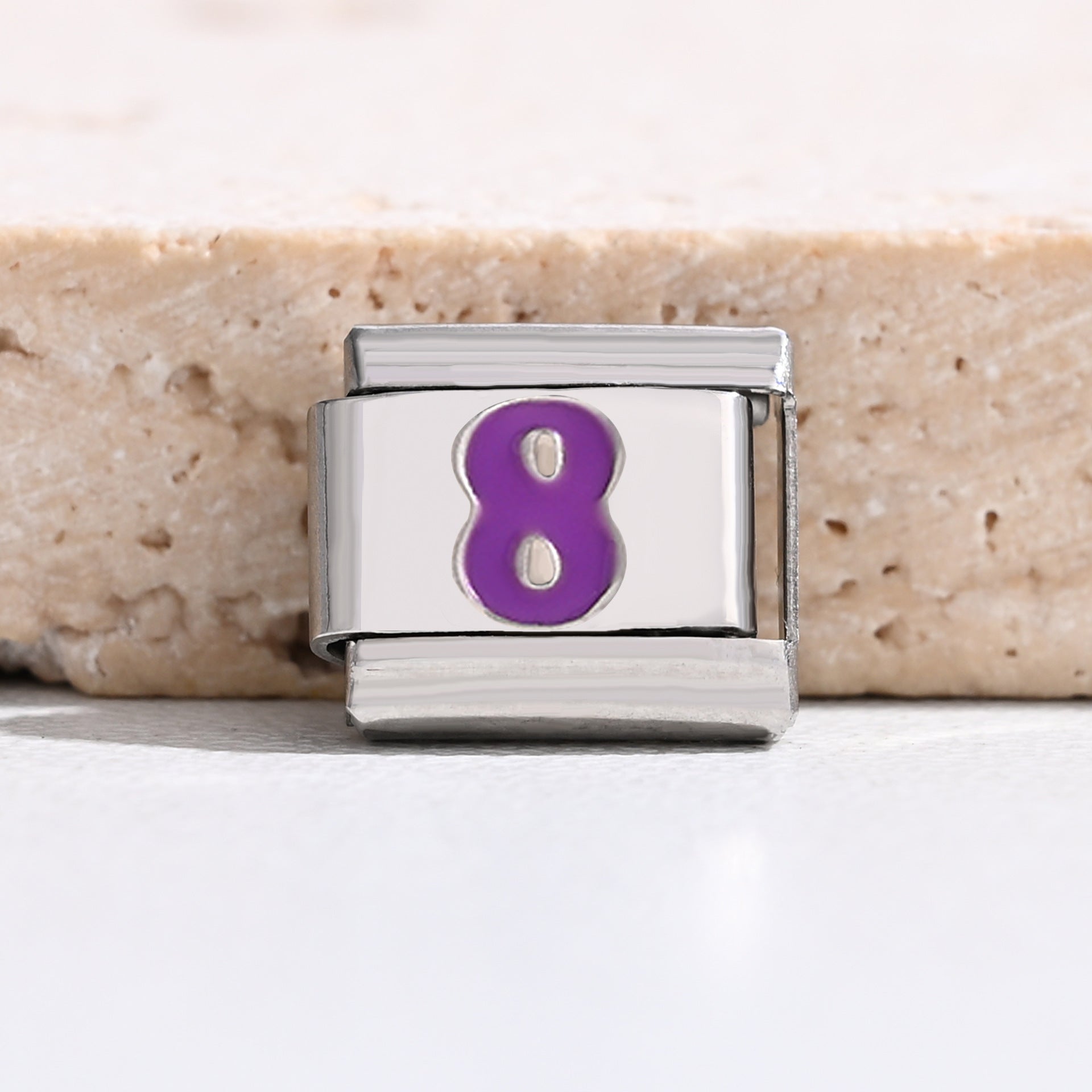 Wholesale 9mm Italian Charm Starter Bracelets DIY square Single Section Creative Stainless Steel Composable Bracelet