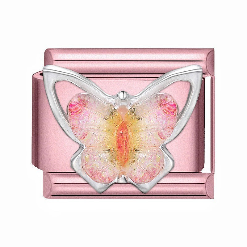 Wholesale Chic Stainless Steel Bow Bracelet With Pink Diamond Petals Country Style Electroplated Finish Fashion Accessory For Resale