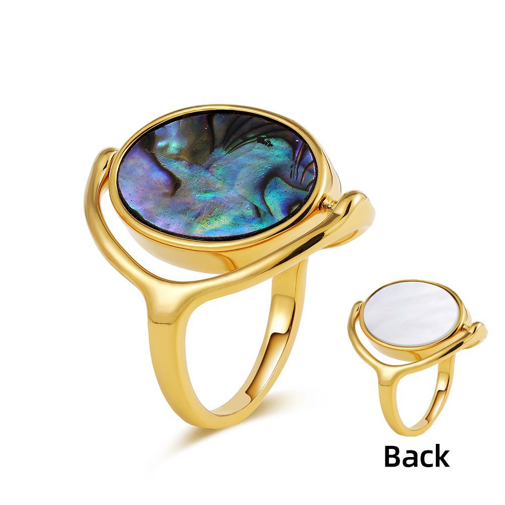 Wholesale double-sided flip time-running ring