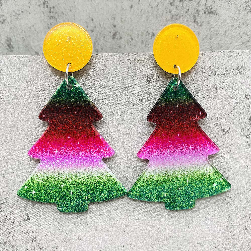 Wholesale Christmas 3D Acrylic Earrings