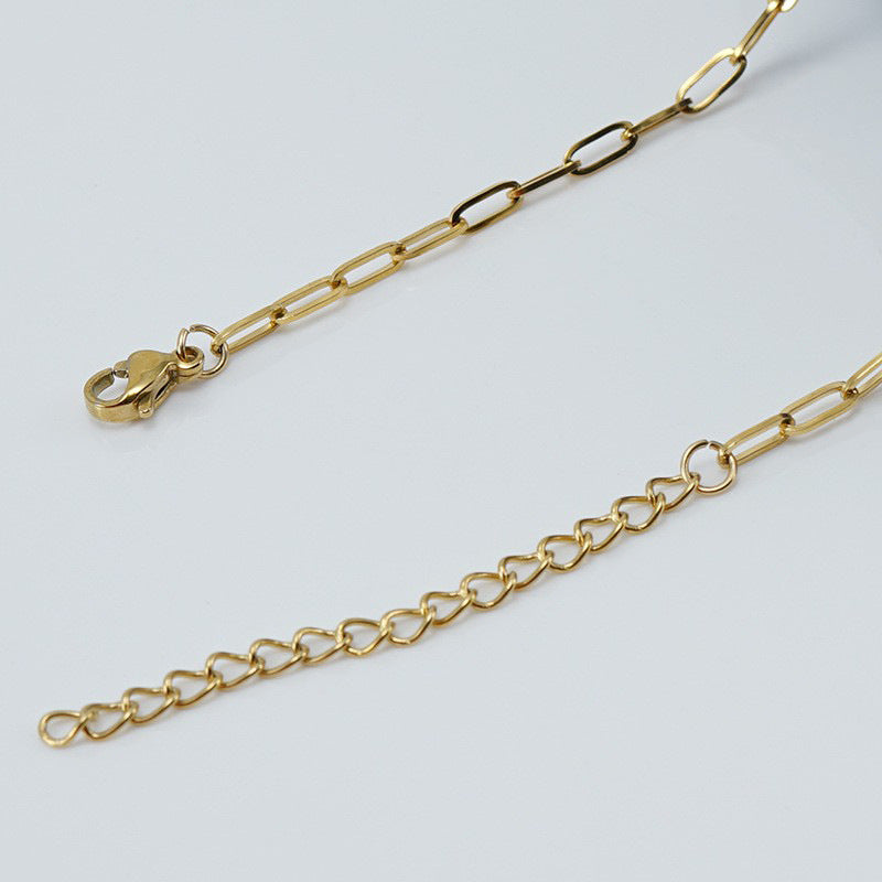 Wholesale Stainless steel plain chain necklace