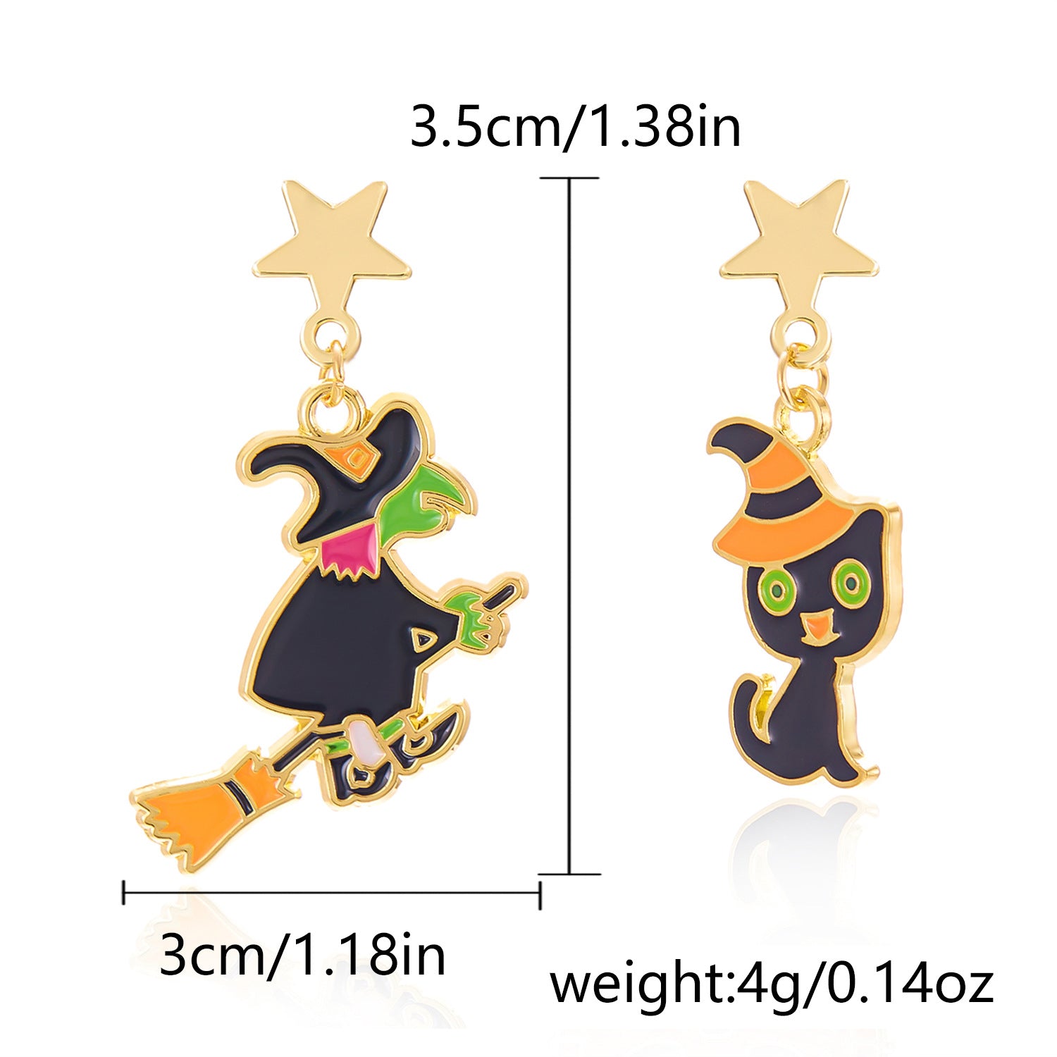Wholesale  Halloween earrings fashion creative  painting oil flowers skull ear hook earrings