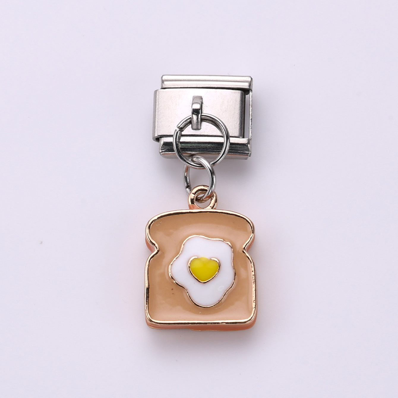 Wholesale 10pcs Italian Charm Bracelet 9mm DIY Splicing Food Collection Pendant Stainless Steel Composable Bracelet