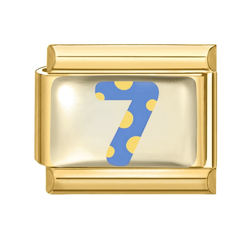 Wholesale 9mm Italian Charm Starter Bracelets DIY Digital Series Stainless Steel Composable Bracelet