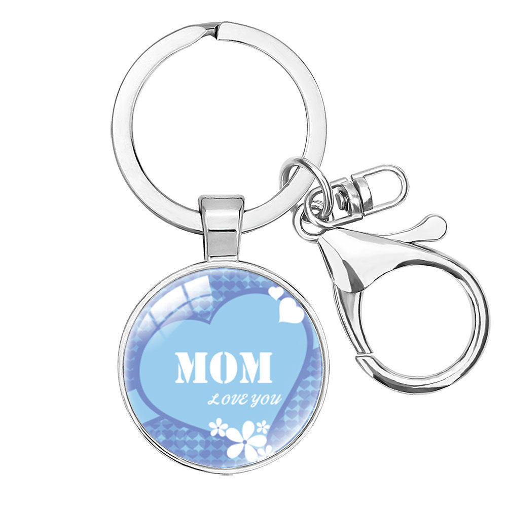 Wholesale  Crystal Alloy Keychain Pendant Mom Mother's Day Hanging Accessories