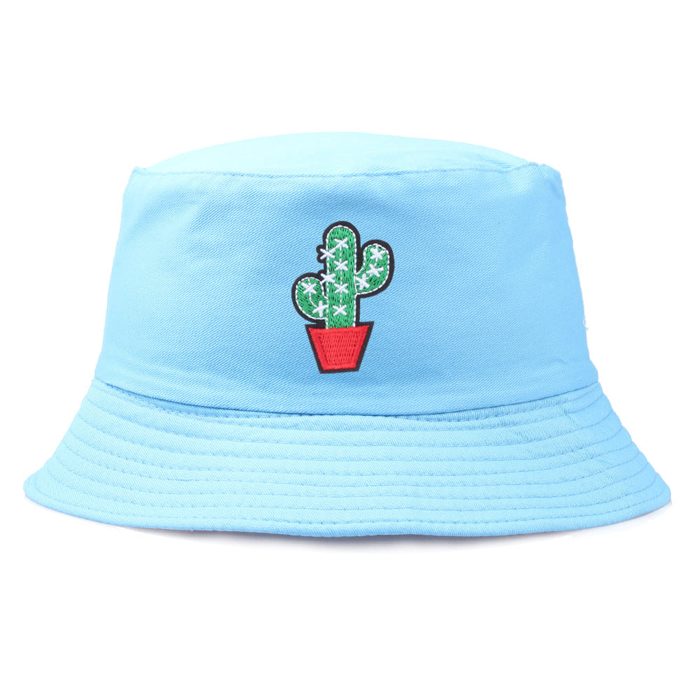 Wholesale  cactus embroidery hat fisherman hat bucket hat